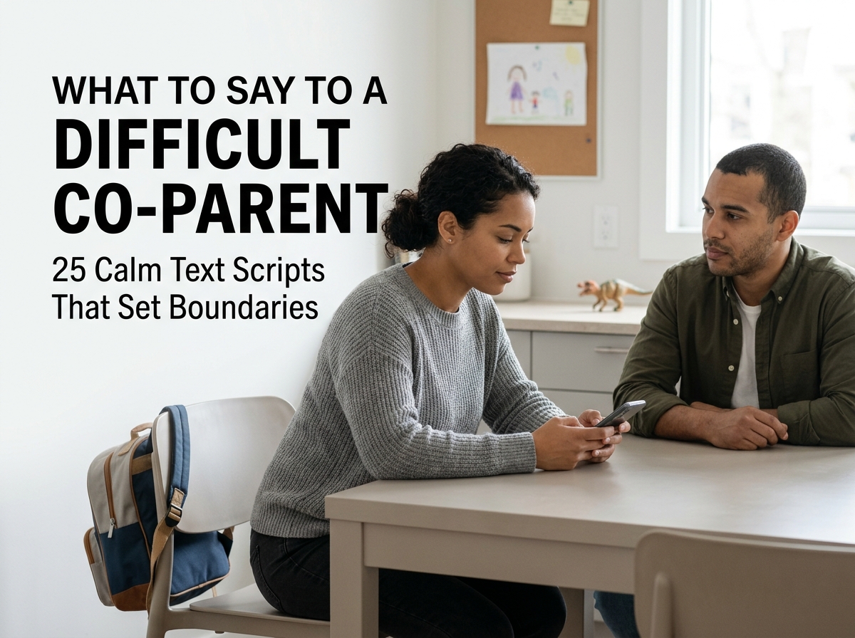 What to Say to a Difficult Co-Parent: 25 Calm Text Scripts